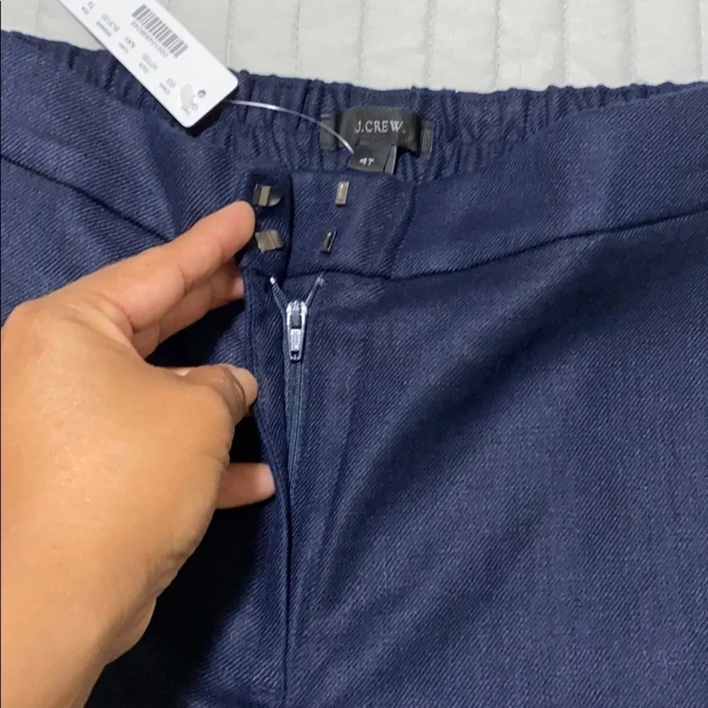 NWT J Crew Navy easy pants stretch size 4T